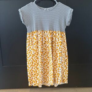 Tea Collection Black and Yellow Kids Dress